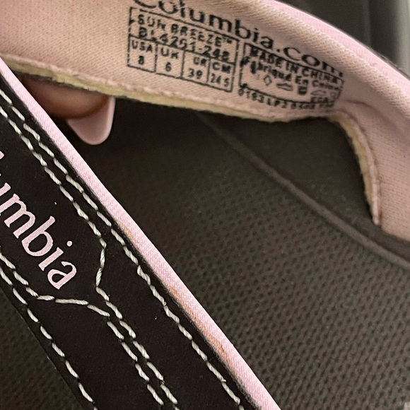 Columbia Women’s Thong Flip‑Flops Size 8 – Brown & Pink Comfort Outdoors Sandals - Picture 3 of 4